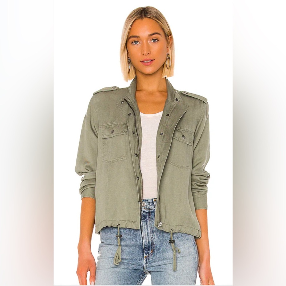 Rails Collins Adjustable Military Jacket in Olive Green/sage Size XS
